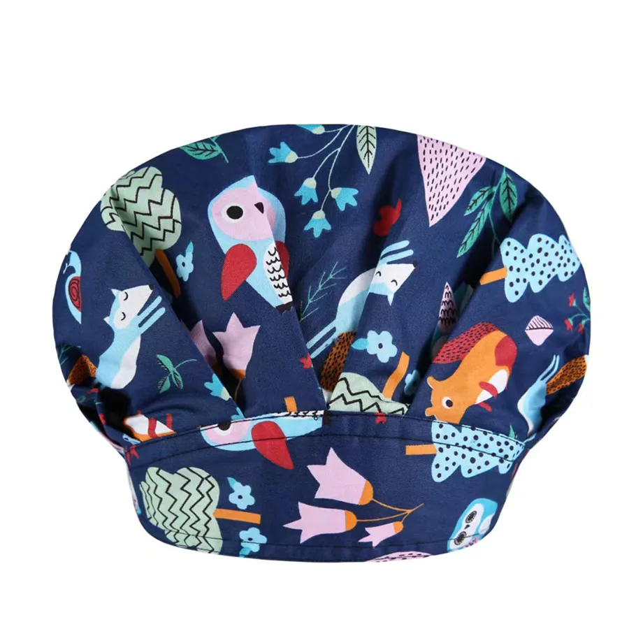 Reusable bouffant-style scrub cap example
