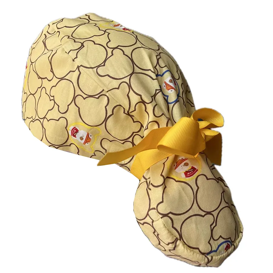 Reusable ponytail scrub cap example